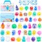 Squishy Toys 42 Mochi Soft Mini Squishies Animals Small Rewards for Party Favours Party Bag Fillers with Box (No Duplication)